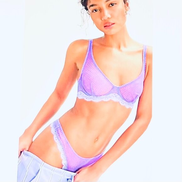 Free People Midweek Bikini Undies in Violet Panic (L) New with Tag - Picture 4 of 7